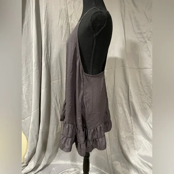 Free People Intimately Halter Mini Dress in Deep Gray - Picture 4 of 5